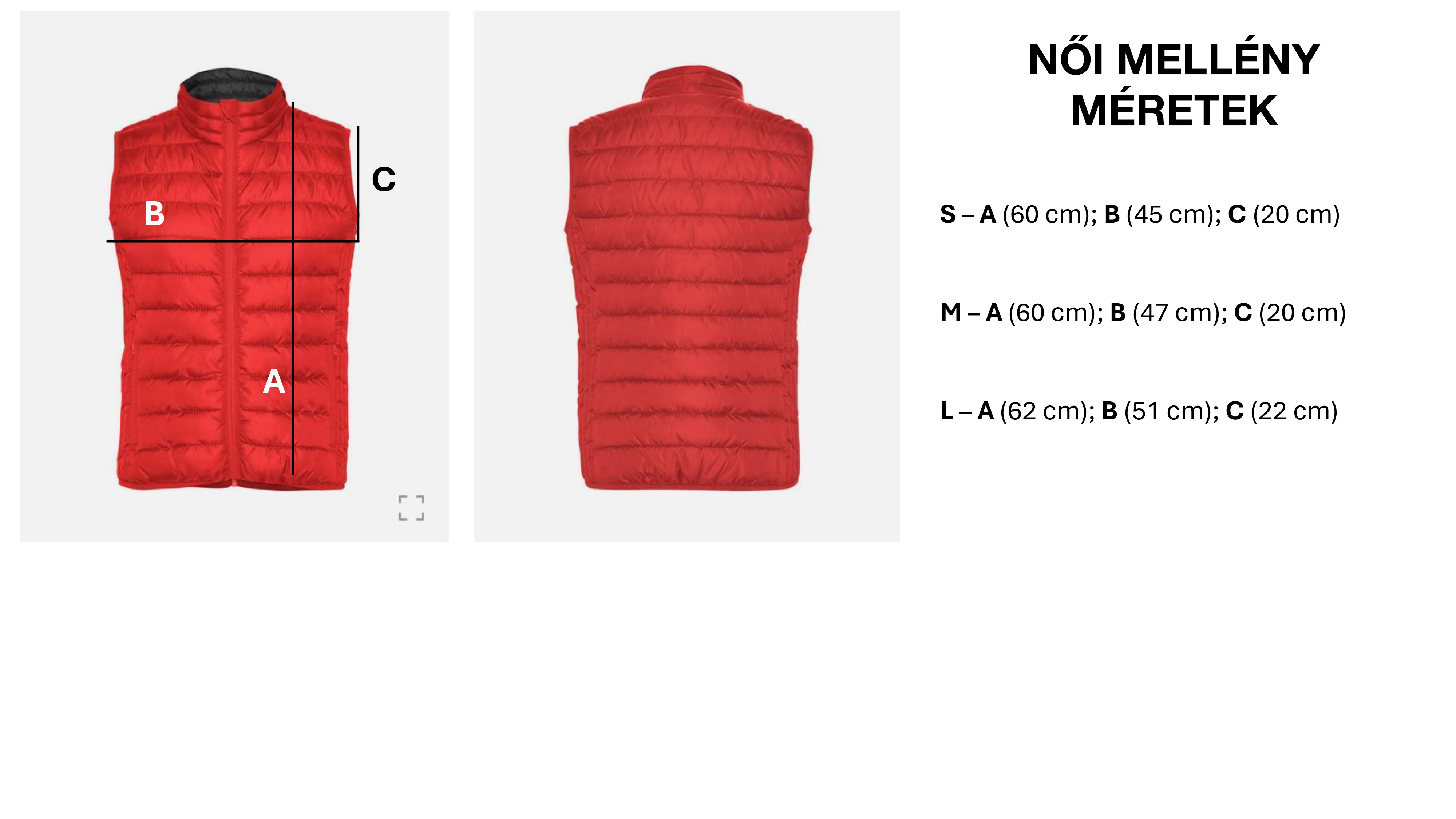 FGR25 mellény női